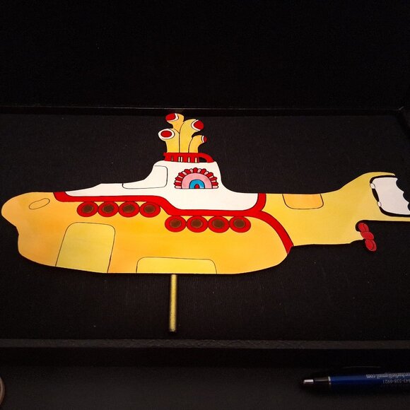 The Beatles "Metal Yellow Submarine Sculpture" by Judie Bomberger - Picture 3 of 3